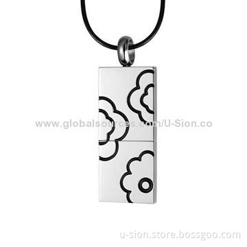 Promotional Metal Necklace USB Flash Drive, OEM Orders Welcome
